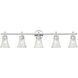Belle 5 Light 42 inch Chrome Bath Vanity Light Wall Light