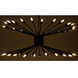 Lampberto 48 Light 45 inch Matte Black Chandelier Ceiling Light