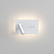 Edge 3.46 inch Matte White Interior Combination Reader Wall Light