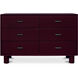 Jolene Red Dresser, 6 Drawer