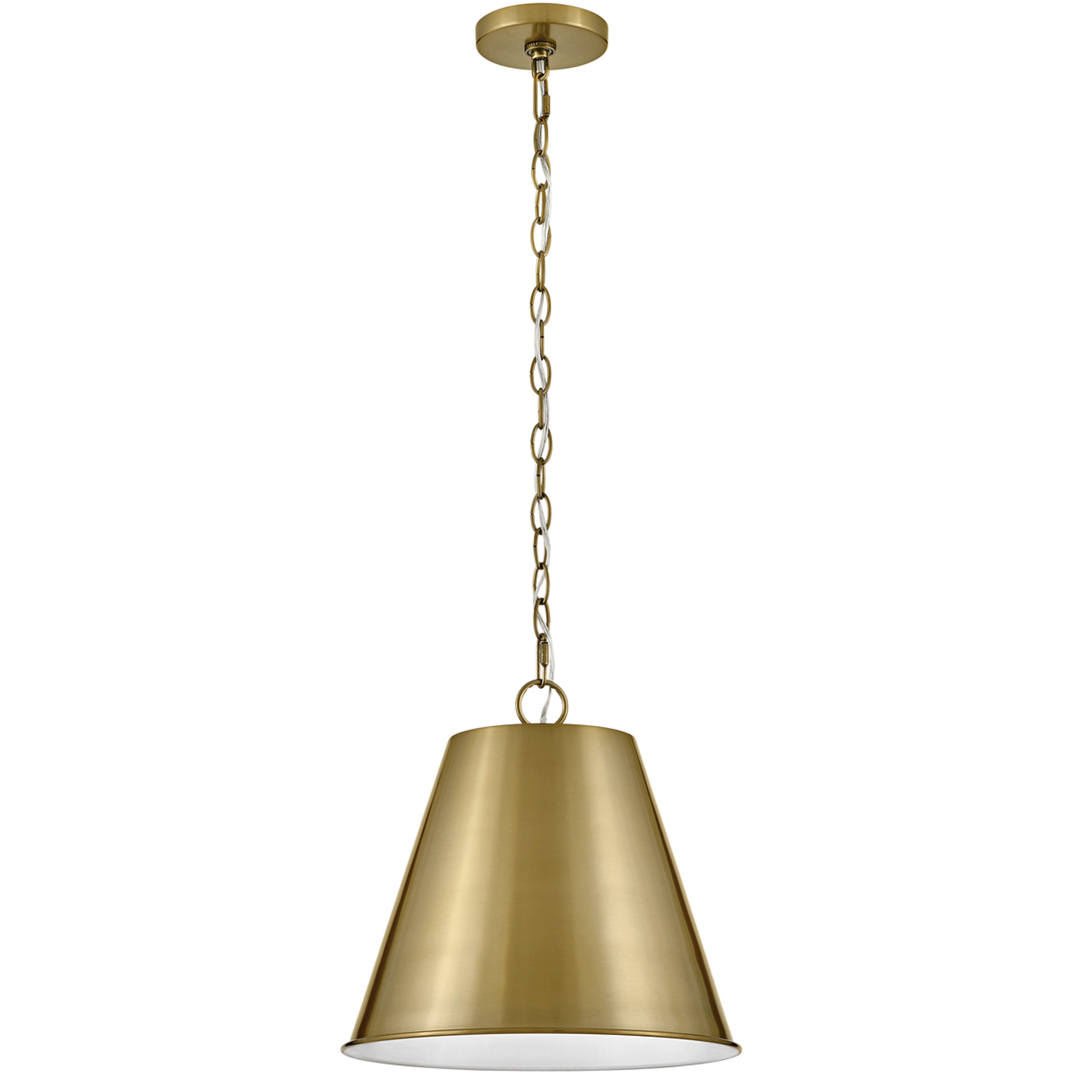 Blake LED 14 inch Lacquered Brass Pendant Ceiling Light