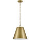 Blake LED 14 inch Lacquered Brass Pendant Ceiling Light