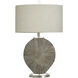 Silver Burst 28 inch 100.00 watt Brushed Grey and Brown Table Lamp Portable Light