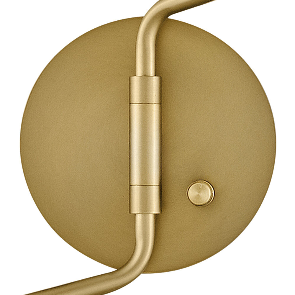 Birdie LED 22.75 inch Lacquered Brass with Matte White accents Sconce Wall Light