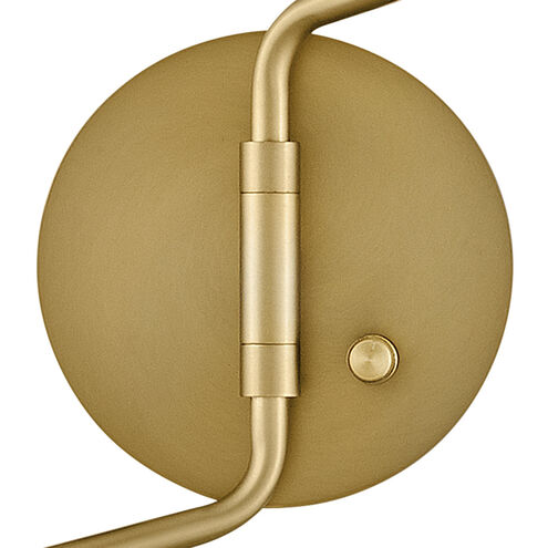 Birdie LED 22.75 inch Lacquered Brass with Matte White accents Sconce Wall Light