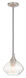 Art Glass 1 Light 8 inch Brushed Nickel Mini Pendant Ceiling Light