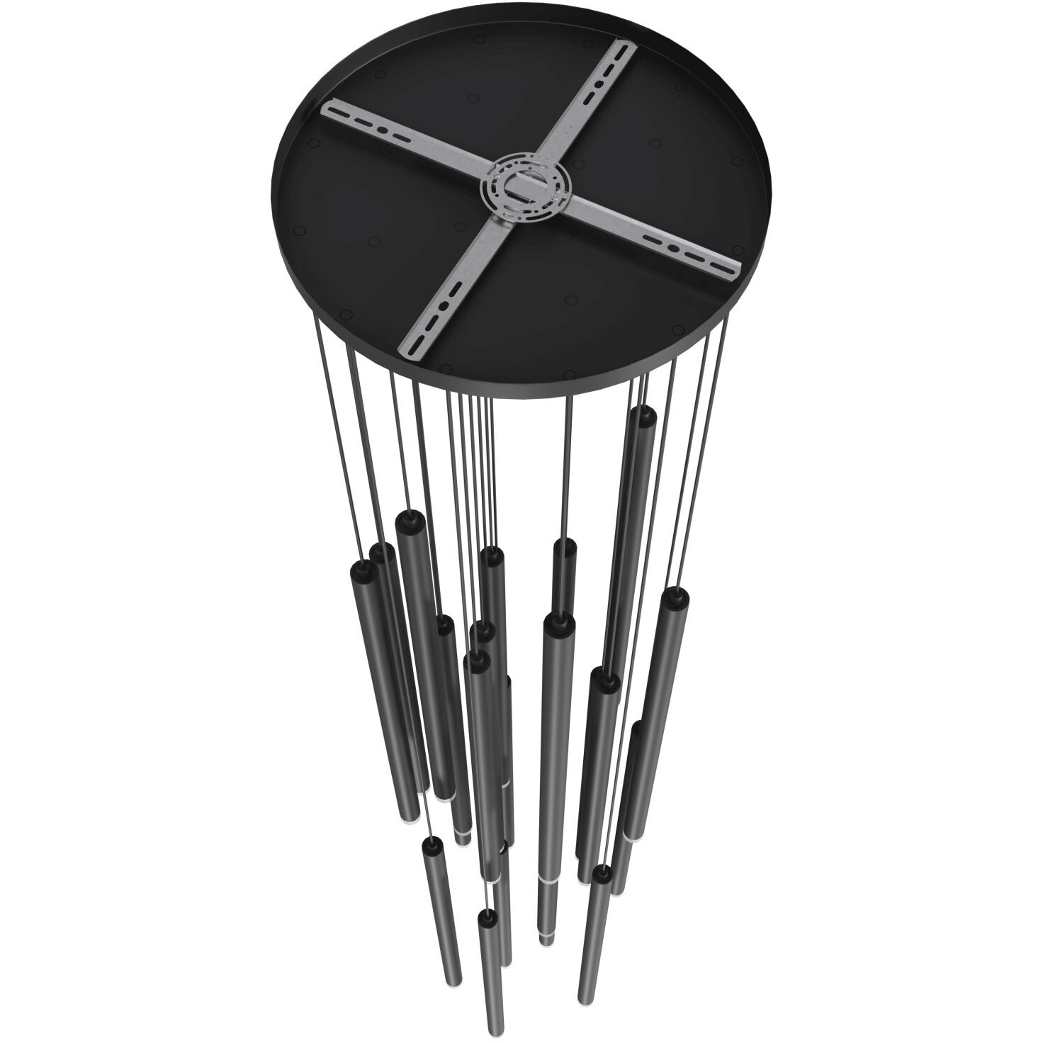 Filmore Ave. LED 28 inch Black Multi Port Pendant Ceiling Light