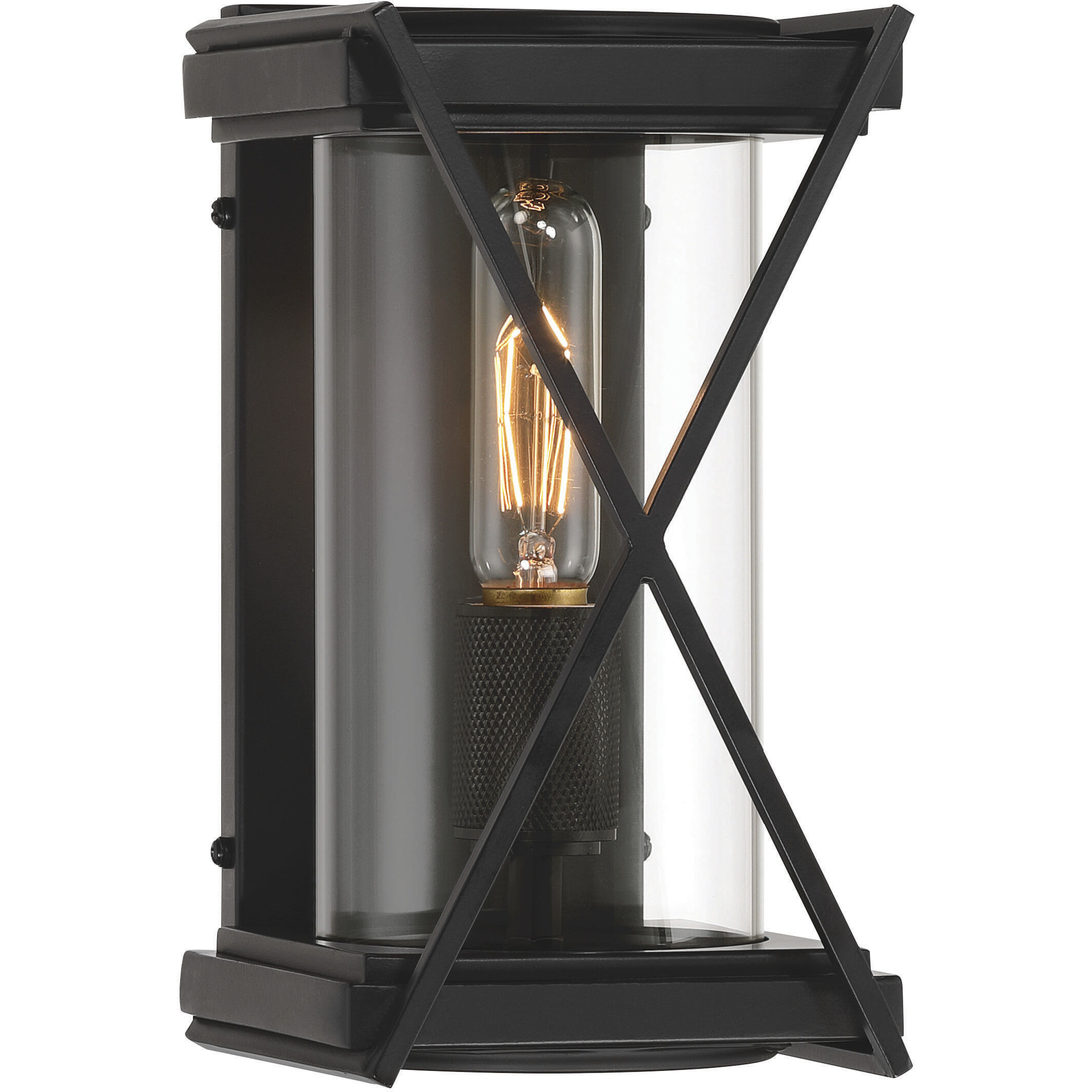 Rockhill 1 Light 10.5 inch Dark Matte Black Outdoor Sconce