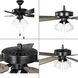 AirPro 52 inch Matte Black with Black/Rustic Charcoal Blades Ceiling Fan