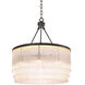 Hector 8 Light 23.62 inch Bronze Highlight and Clear Glass Chandelier Ceiling Light, Small