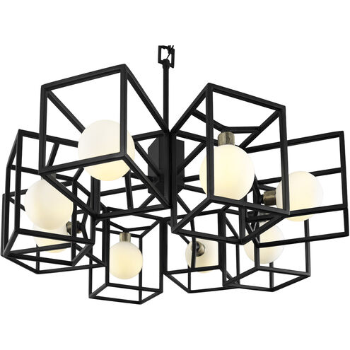 Plaza LED 25 inch Carbon and Havana Gold Chandelier Ceiling Light