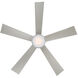 Wynd 52 inch Stainless Steel Downrod Ceiling Fan in 3500K