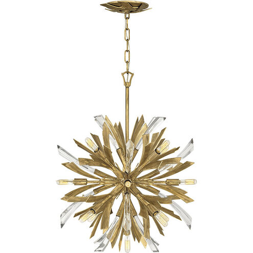 Vida LED 22 inch Burnished Gold Chandelier Ceiling Light, Orb