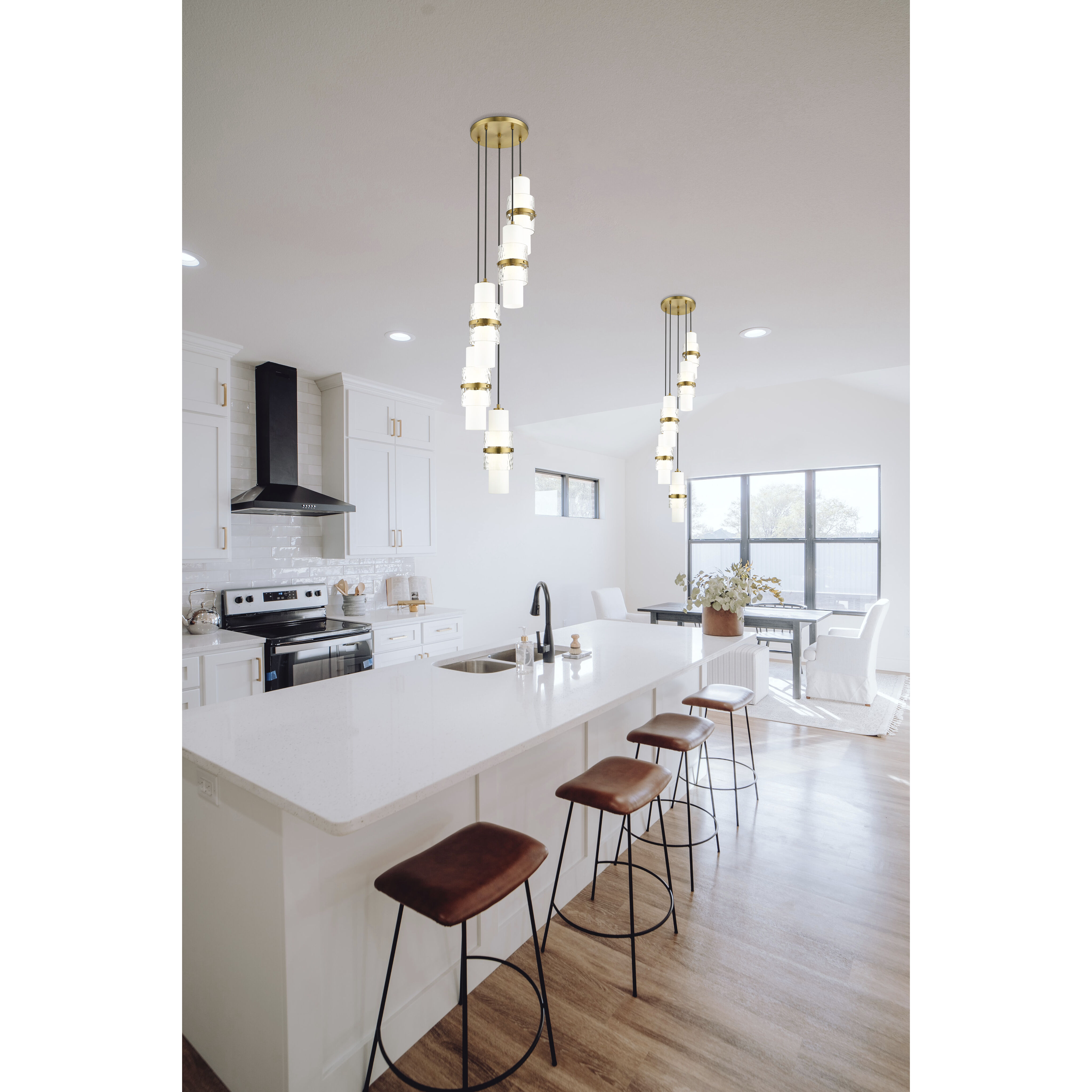 Cayden 5 Light 12 inch Modern Gold Chandelier Ceiling Light