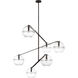 Sean Lavin Lowing LED 48.6 inch Blackened Forged Chandelier Ceiling Light in LED included