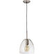 Netta 1 Light 10 inch Satin Nickel Mini Pendant Ceiling Light