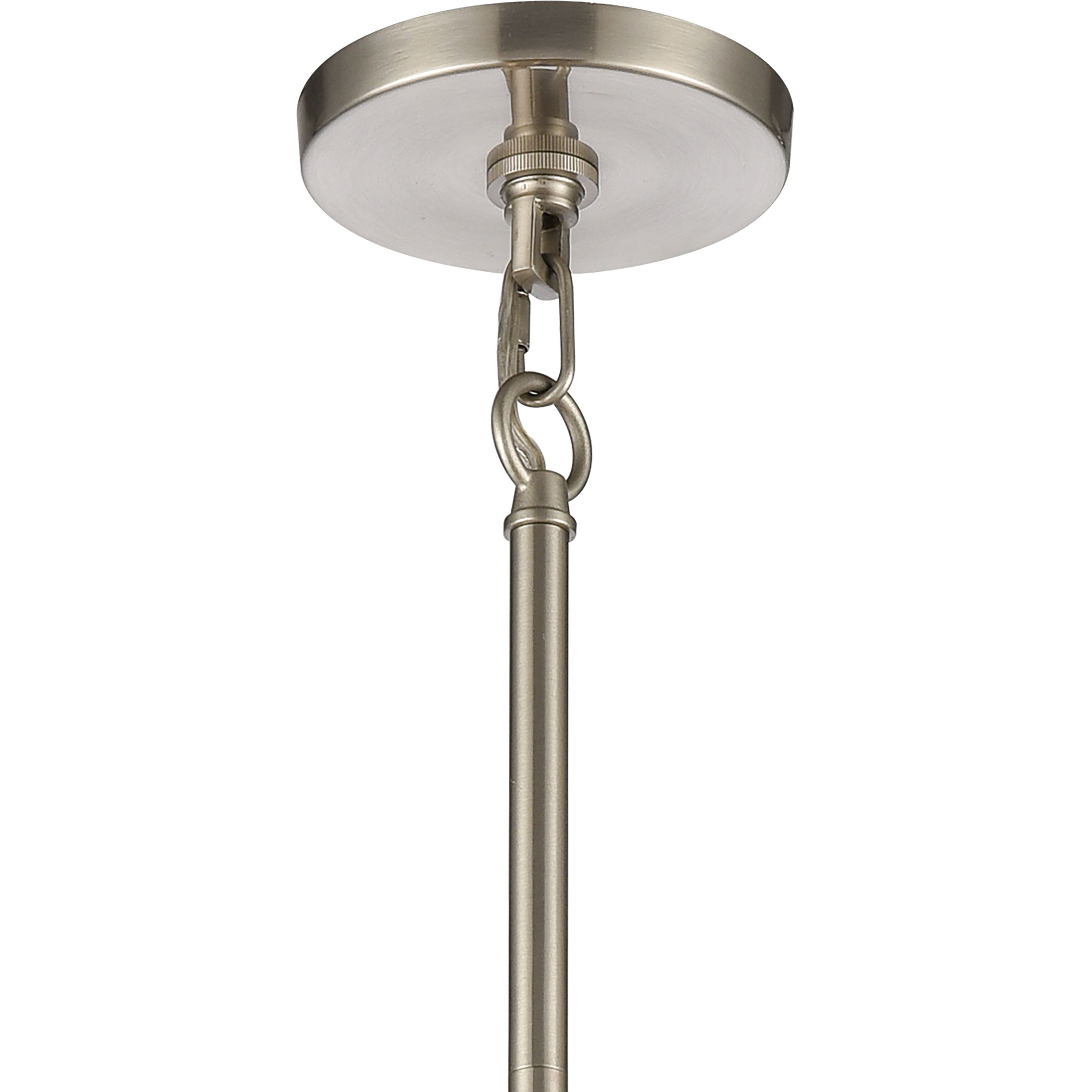 White Burlap 6 Light 20 inch White with Blue and Satin Nickel Chandelier Ceiling Light