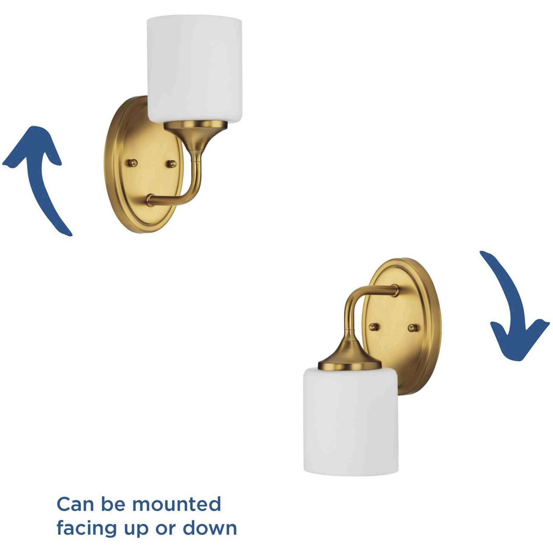 Lynzie 1 Light 5.25 inch Brushed Gold Bath Vanity Light Wall Light