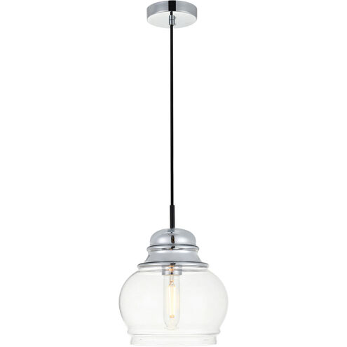 Kenna 1 Light 8 inch Chrome Pendant Ceiling Light