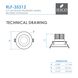 Luke Black Downlight, Round