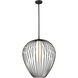 Savanti 1 Light 22 inch Matte Black Pendant Ceiling Light