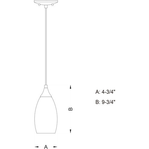 Milano LED 4.75 inch Satin Nickel Mini Pendant Ceiling Light