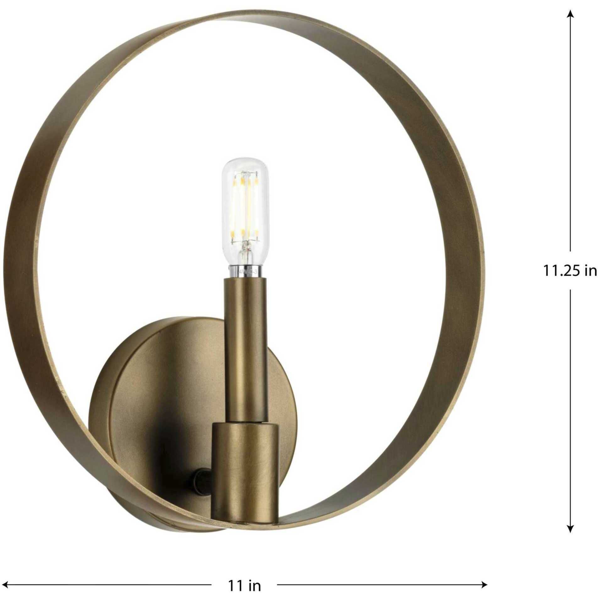 Breckenridge 1 Light 3 inch Aged Bronze ADA Wall Bracket Wall Light, Design Series