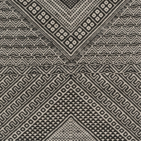 Zanafi 144 X 106 inch Black/Ivory Rugs, Rectangle