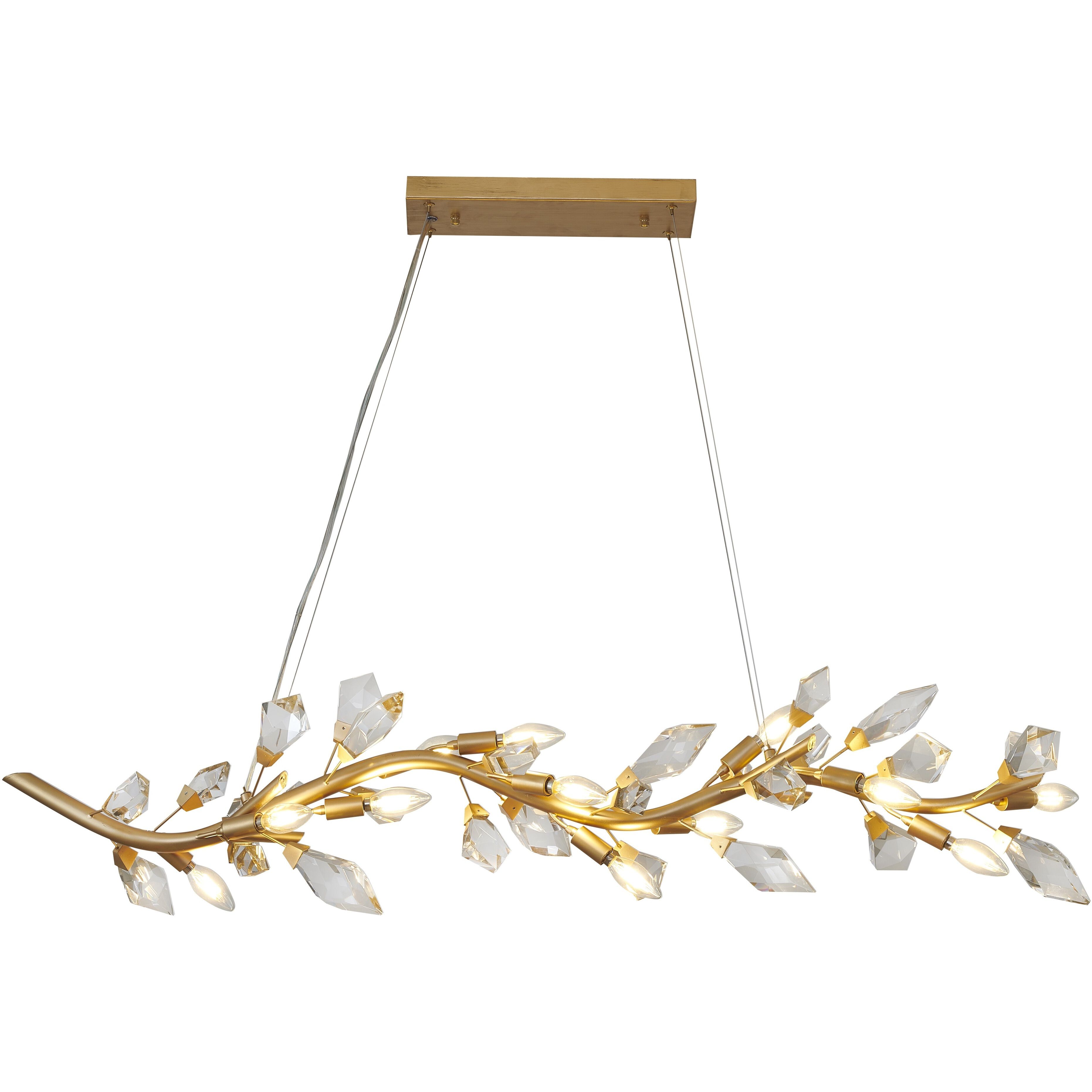 Canada LED 17.7 inch Gold Chandelier Ceiling Light
