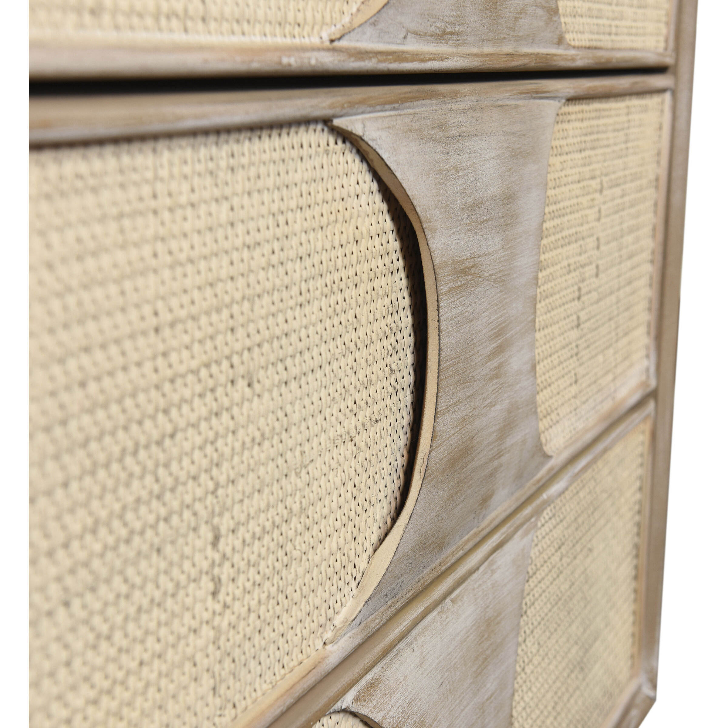 Melrose Light Bisque and White Wash and Taupe Chest