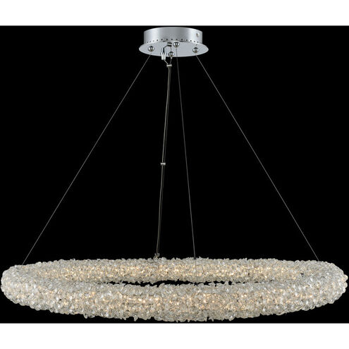 Lina LED 32 inch Chrome Pendant Ceiling Light in Firenze