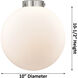 Nouveau Beacon 1 Light 10 inch Brushed Satin Nickel Mini Pendant Ceiling Light in Incandescent, Seedy, Nouveau