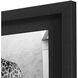 Safari Bath White and Black and Gray Framed Art