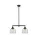 Franklin Restoration Large Bell LED 21 inch Oil Rubbed Bronze Chandelier Ceiling Light in Clear Glass, Franklin Restoration