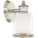 Middlebush 1 Light 6 inch Polished Nickel Wall Sconce Wall Light