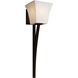 Limoges Collection LED 6 inch Dark Bronze Wall Sconce Wall Light in 700 Lm LED, Waterfall, Square Flared