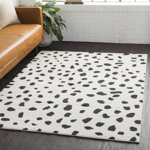 Moroccan Shag 87 X 63 inch Black Rug in 5 x 8, Rectangle