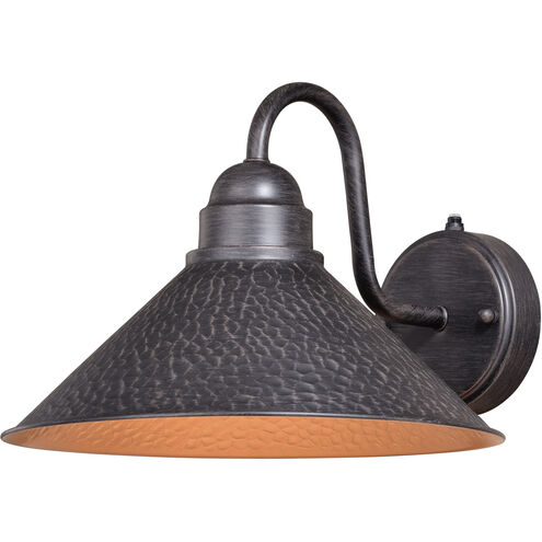 Outland LED 9 inch Aged Iron and Light Gold Outdoor Wall