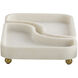 Lily Ivory and Antique Brass Tray