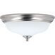 Campbell LED 15 inch Brushed Nickel Flush Mount Ceiling Light, Progress LED