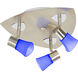 Mul-T-Lite 3 Light 14 inch Satin Chrome Flush Mount Ceiling Light