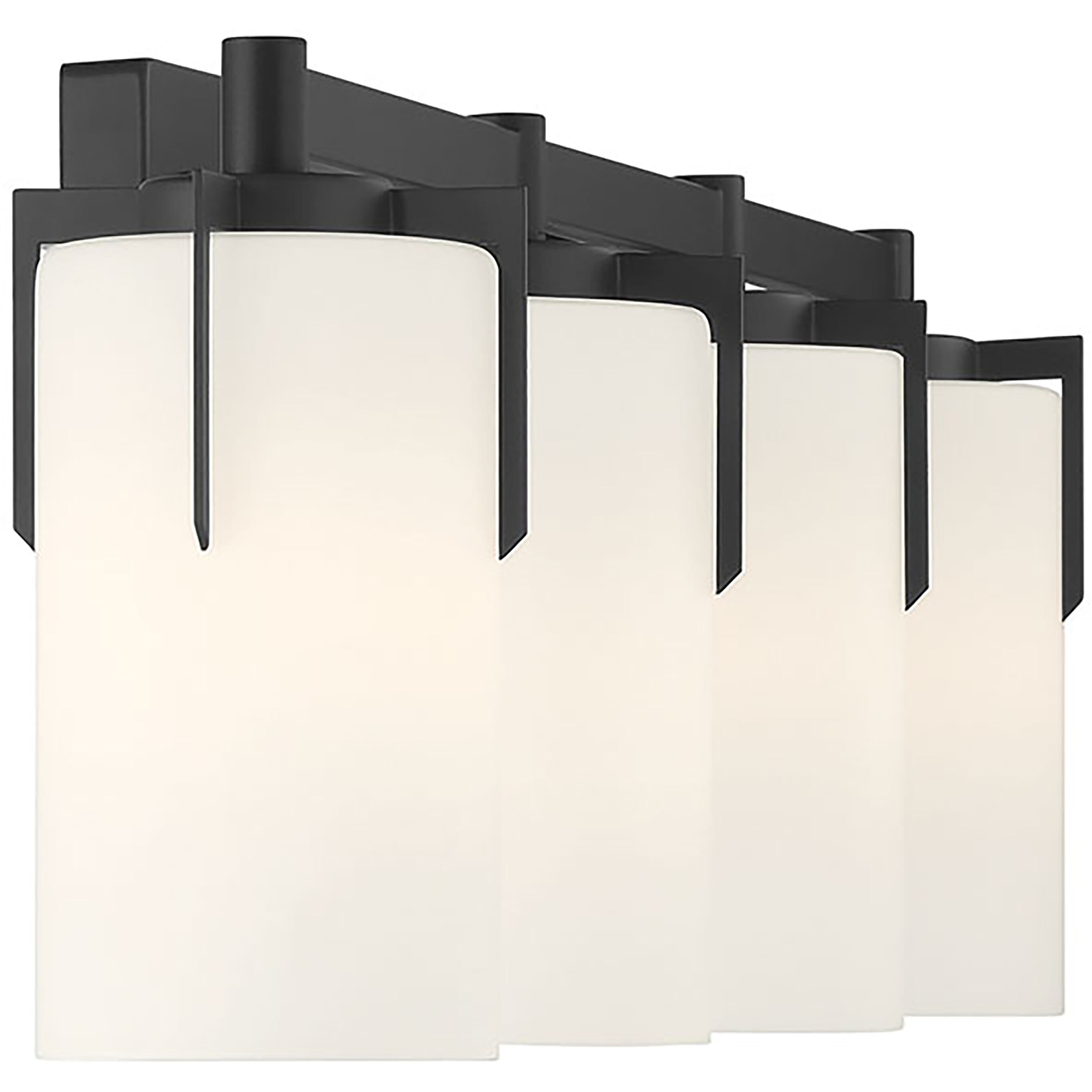 Froselle 4 Light 30.5 inch Matte Black Bathroom Vanity Light Wall Light