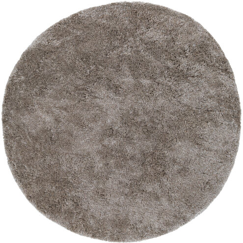 Grizzly 96 X 96 inch Medium Gray Handmade Rug in 8 Ft Round, Round