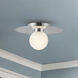 Elixir LED 9.88 inch Chrome Flush Mount Ceiling Light