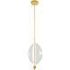 Embark 1 Light 11 inch Gold Pendant Ceiling Light