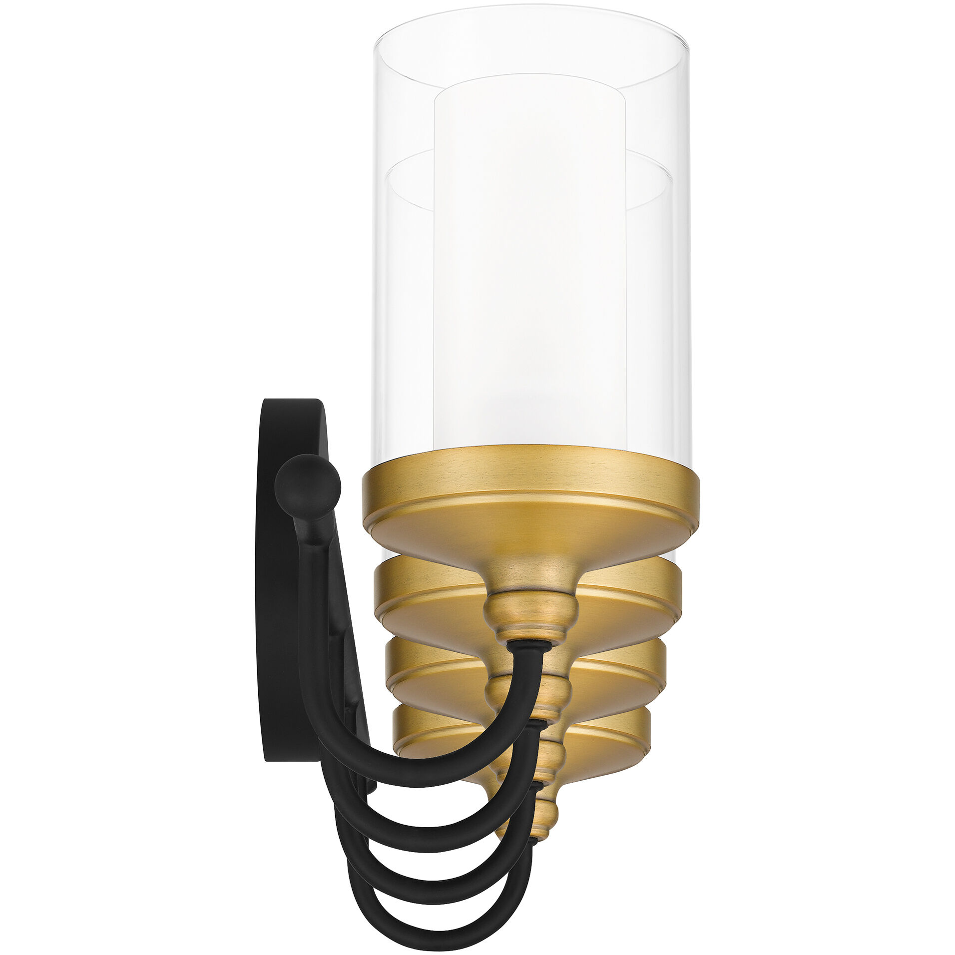 Rowland 4 Light 30 inch Matte Black Bath Light Wall Light