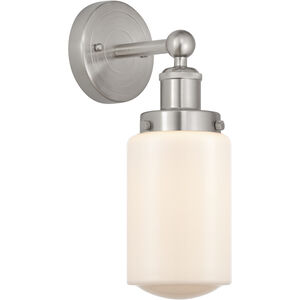 Dover 1 Light 6.5 inch Brushed Satin Nickel Sconce Wall Light