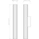 io LED 5.28 inch Matte Black Bathroom Wall Light