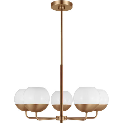 Alvin 5 Light 26 inch Satin Brass Chandelier Ceiling Light