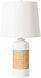 Pariana 23.75 inch 100 watt White and Beige Table Lamp Portable Light